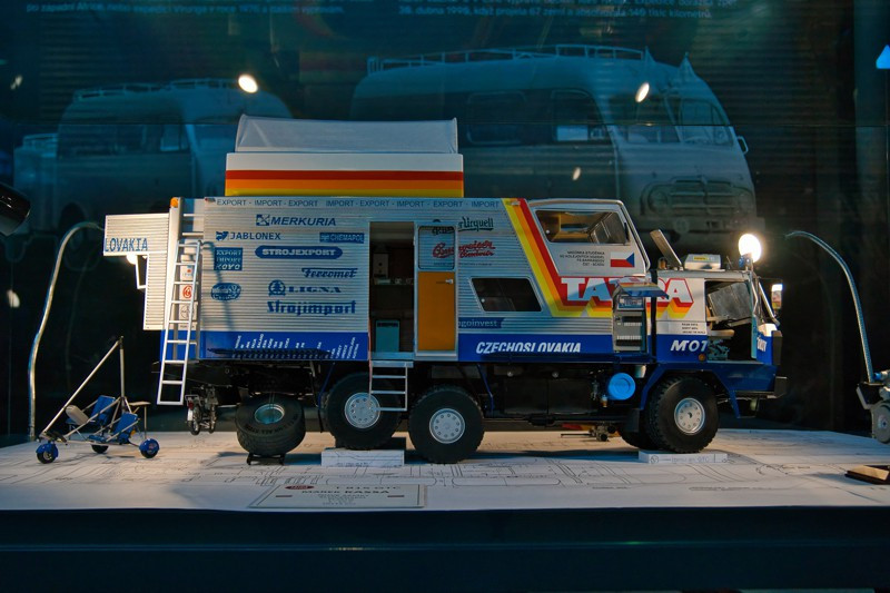 Model TATRA 815 GTC, expedition around the world - Tatra Truck Museum Kopřivnice, Czech Republic