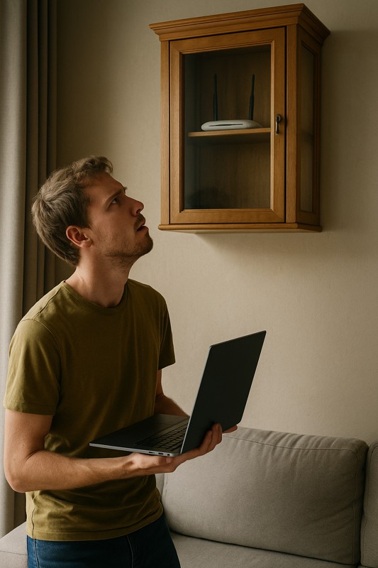 Airbnb - Wi-Fi: hasło działa, internet nie