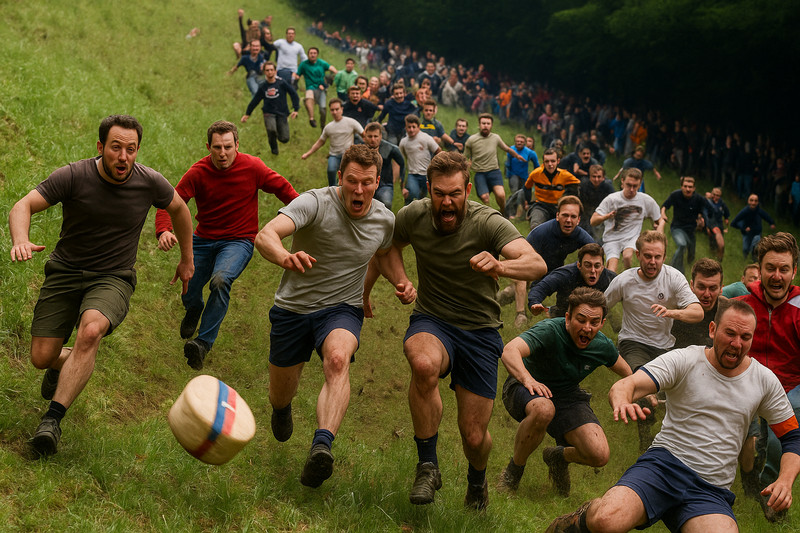 Cheese Rolling – Cooper’s Hill, Anglia Cheese Rolling – Cooper’s Hill, Anglia
