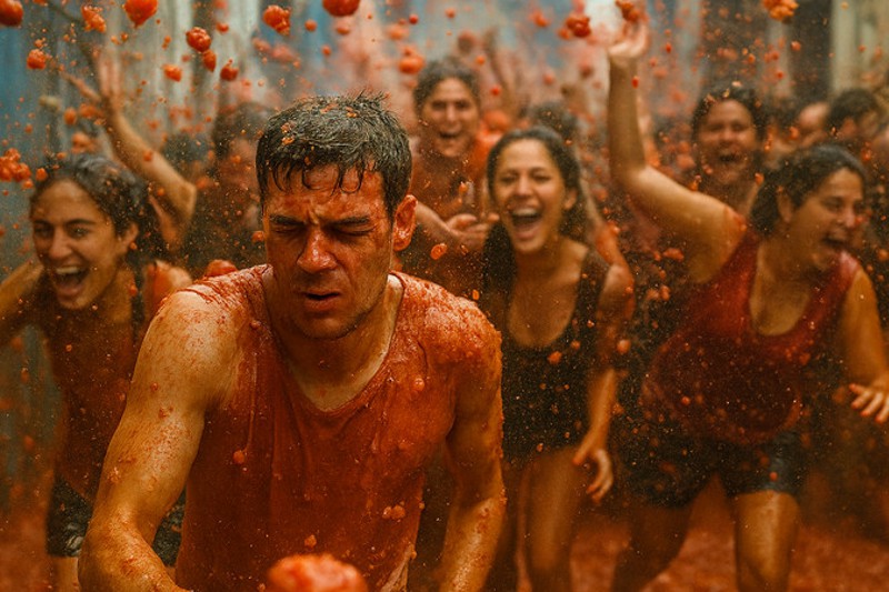 La Tomatina – Buñol, Hiszpania La Tomatina – Buñol, Hiszpania