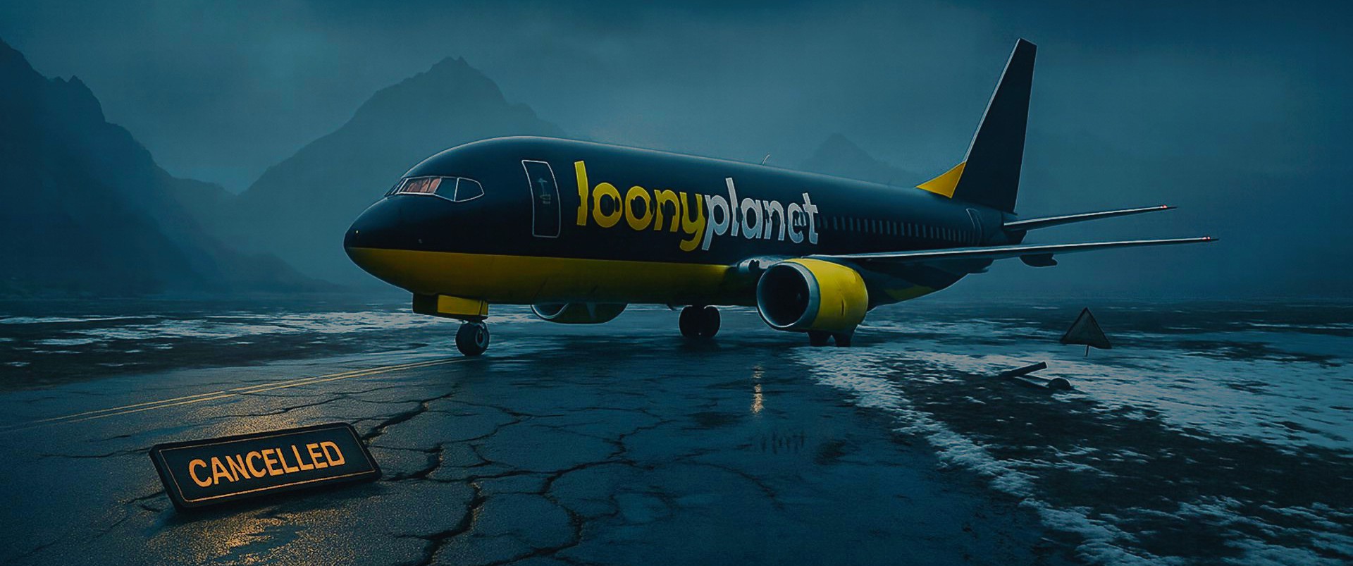 Loonyplanet – cancelled flight photo